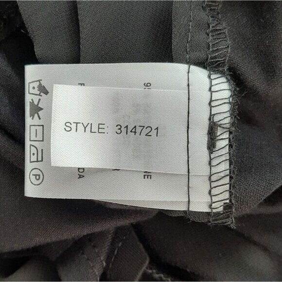 PENNINGTONS | Mixed Media Open Front Sheer Back Cardigan Black Neutral Sz 3X - Picture 13 of 14